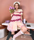 Gradient Tulle Layered Dress